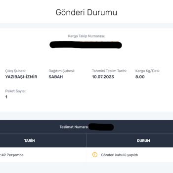 Trendyol & Cosar Group Sipariş Hakkında Bilgi Vermiyor