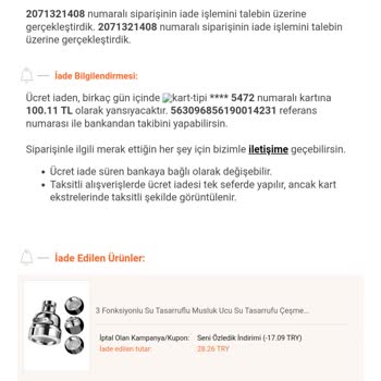 Trendyol 28 Gün Sonunda Siparişi İptal Etti