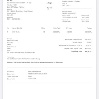 Neo Skola Para İadesi Talebi