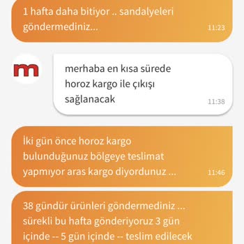 Mobetto Mobilya Mobetto Sandalye Aldım Hala Ürünleri Göndermediler