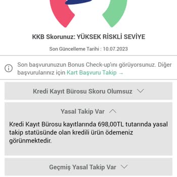 Garanti BBVA Her Başvuruda Mobil Bankacılık Yasal Takip Uyarısı Gelmektedir.