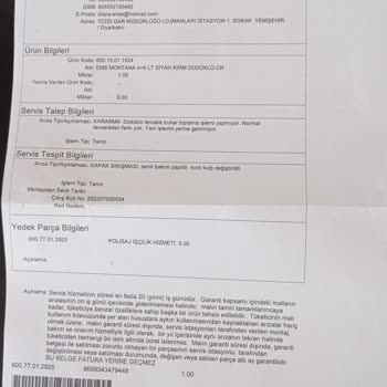 Emsan Düdüklü Tencereyi Servise Gönderemedim.