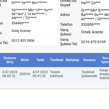 Sürat Kargo Acil Teslimat Hk