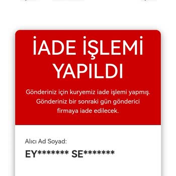 AGT Kurye Kart Teslim Etmedi.