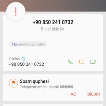 0850 520 21 27 Telefon Aramasıyla İlgili Şikayet