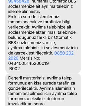 Türkiye Hayat Emeklilik BES İptal Edemiyorum