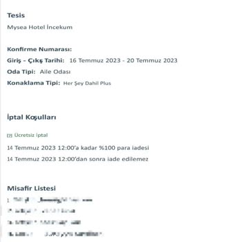 Tatil.com Rezervasyon İptali Yapılmıyor