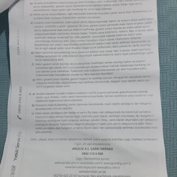 Grundig Açılmış Ürün Gönderdi