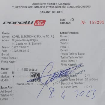 Corelli O Pılı O 1.1 Diskler Ve Jant Hatası