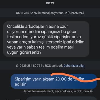Carrefour SA Online Sipariş Getirilmemesi Ve Bilgi Verilmedi