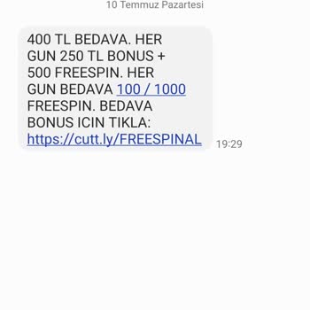 Vodafone Bahis Sitesinden Gelen SMS Engelleme