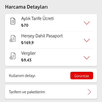 Vodafone Her Şey Dahil Pasaport Yanlış Ücret Talebi