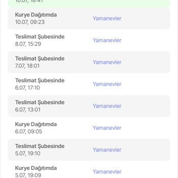 Sürat Kargo Yamanevler Şubesi Dağıtmama Sorunu