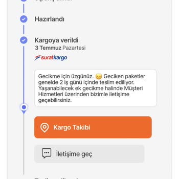 Sürat Kargo Yamanevler Şubesi Dağıtmama Sorunu
