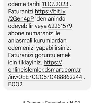 D-Smart Net Müşteri Hizmetleri Ve Fatura!