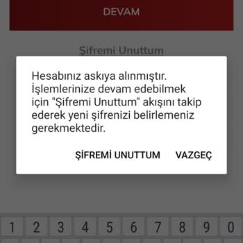 Passolig Hesabın Askıya Alınması
