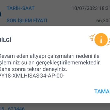 İş Bankası Hisse Alım/satım Da Hata