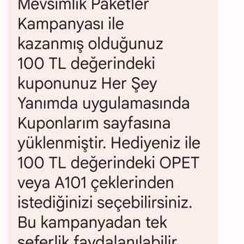 Vodafone 100 TL Her Şey Yanımda Çeki