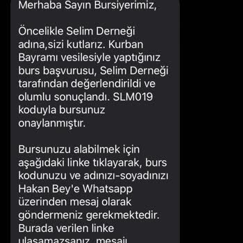 Selim Vakfı Burs Vereceklerini Söyleyen Selim Vakfının Aslında Olmaması
