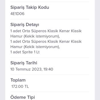 Domino's Pizza Uygulamada Seçtiğim Gel Al Menü Almaya Varınca 2 Kere İptal Oldu.