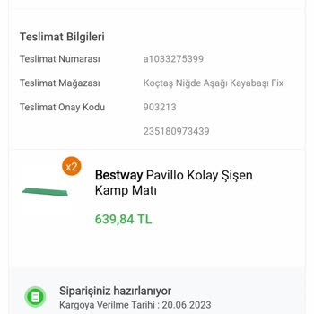 Koçtaş Online Sipariş Pişmanlığı