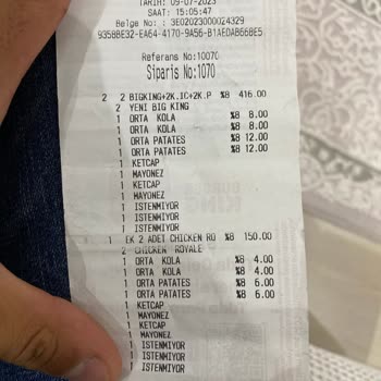 Burger King Te İki Defa Ödeme Alındı