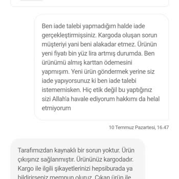 Hepsiburada Zam Gelen Ürünü Kargo Hatası Bahanesiyle İptal Etmek