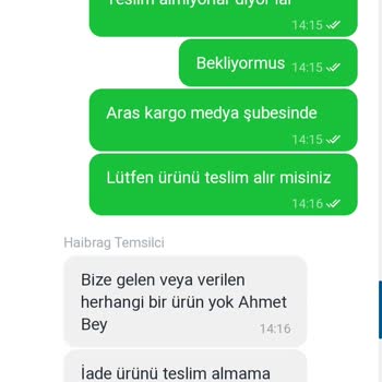 Aras Kargo İade Talebinde Bulunduğum Süpürge Nin İadesi Yapılamıyor