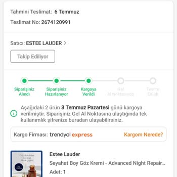 Trendyol Bilgim Dişi Yapılan İadenin Ödemesini Alamadım