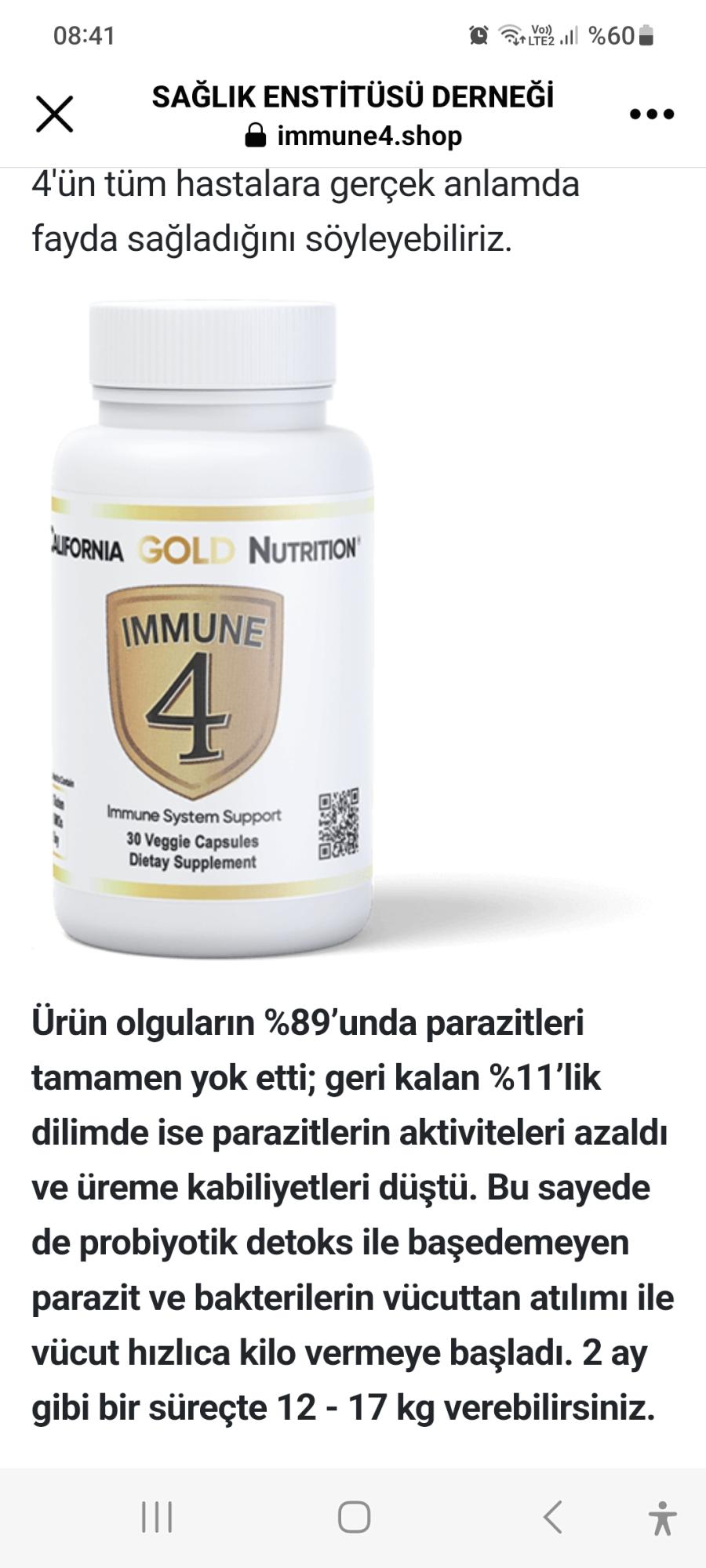 İmmune4.online Yanıltıyor - Şikayetvar