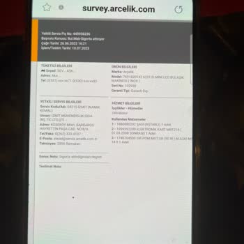 Arçelik Servis Bulaşık Makinemize Yeni Bir Hasar Bırakıp Gitti