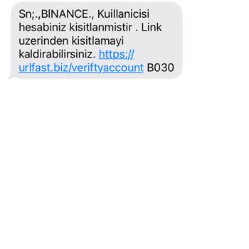 Binance Kullanıcı Kısıtlaması Mesaj Yollaması