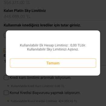 VakıfBank Ek Hesap Limitimi Artırmıyor