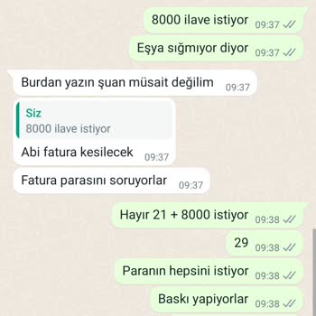 Sinpaş Nakliye Nakliye Hizmeti Sıkıntısı