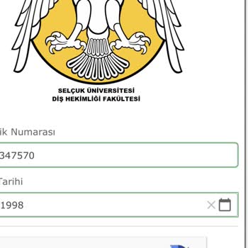 Selçuk Üniversitesi Diş Hekimliği Fakültesi Online Randevuda Verilen Hata