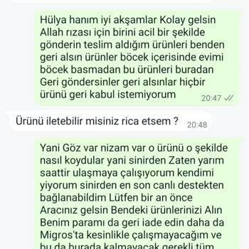 Migros Böcekli Organik Erişte