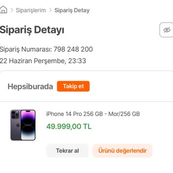 Hepsiburada İphone 14 Pro