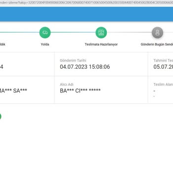 Sendeo Kargo Teslimat Geciktirmesi