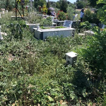 İzmir Büyükşehir Belediyesi Kuşçular Deve Deresi Mezarlığı Çok Kötü Durumda