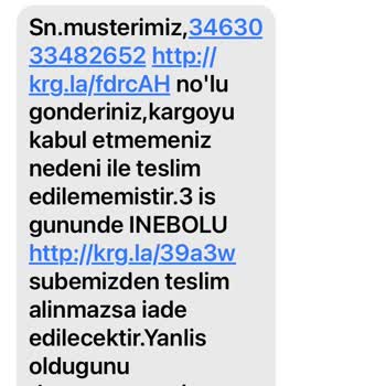 Aras Kargo İnebolu Şubesi Lakaytlığı