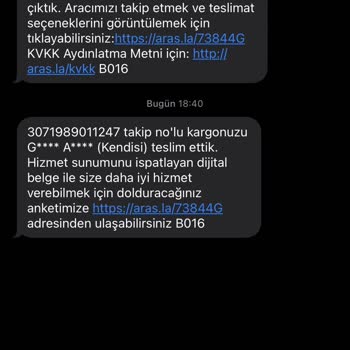 Aras Kargo Ürünümü Kaybettiler Kargom Yok
