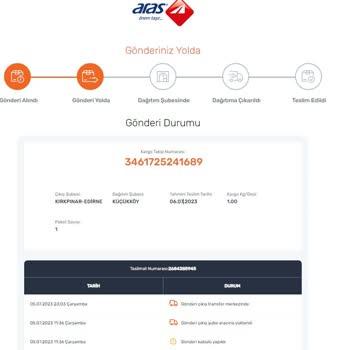 Aras Kargo - Trendyol Sipariş Teslim Süresi 15 Gün