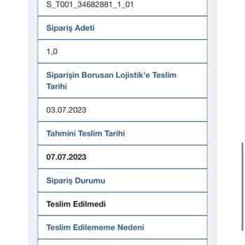 Borusan Lojistik Adrese Uğramadan Ulaşılamadı Düşüyor.