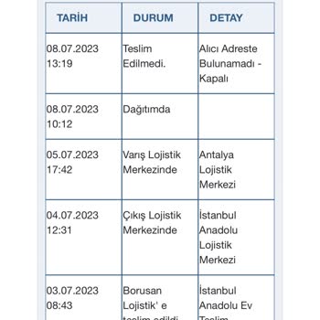 Borusan Lojistik Adrese Uğramadan Ulaşılamadı Düşüyor.