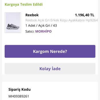 Morhipo 1 Aydır İademi Yapmıyor
