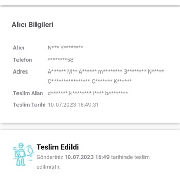 Scotty Ürünüm Kayıp Ve Kime Teslim Edildi Bilmiyorum.