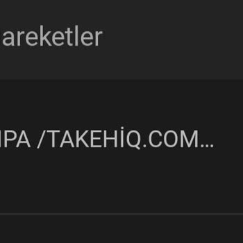 Takehiq.com Hiq Kartımdan Para Çekildi Sipariş Yok