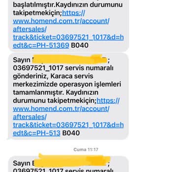 Homend Serviste Ürün Kaybolması