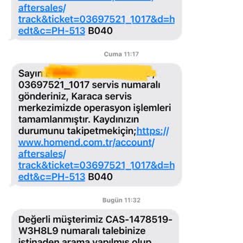 Homend Serviste Ürün Kaybolması
