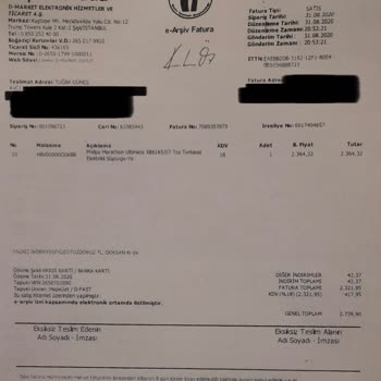 Kayseri Philips Yetkili Servisi Servis Formu Düzenlemiyor